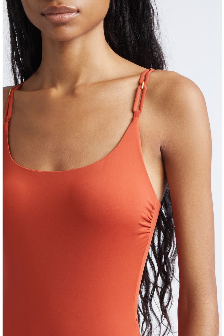 Chcarezza Beachwear One-Piece Swimsuit, Alternate, color, CORAL