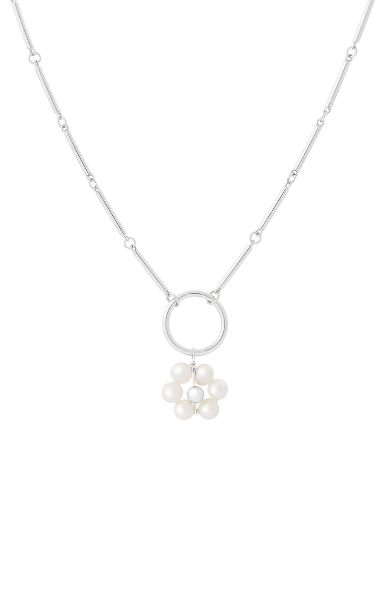 SPLENDID PEARLS Freshwater Pearl Pendant Necklace, Alternate, color, White