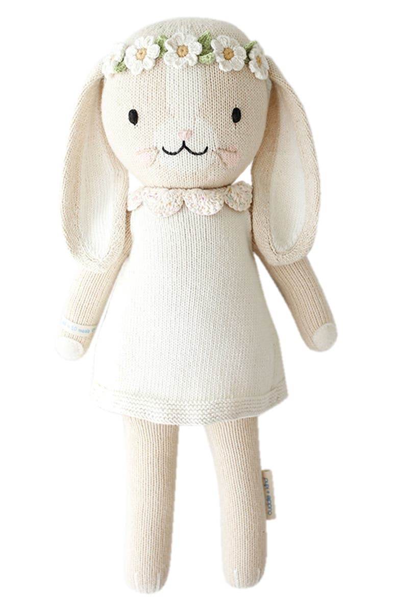cuddle+kind Hannah the Bunny Stuffed Animal, Main, color, Cream