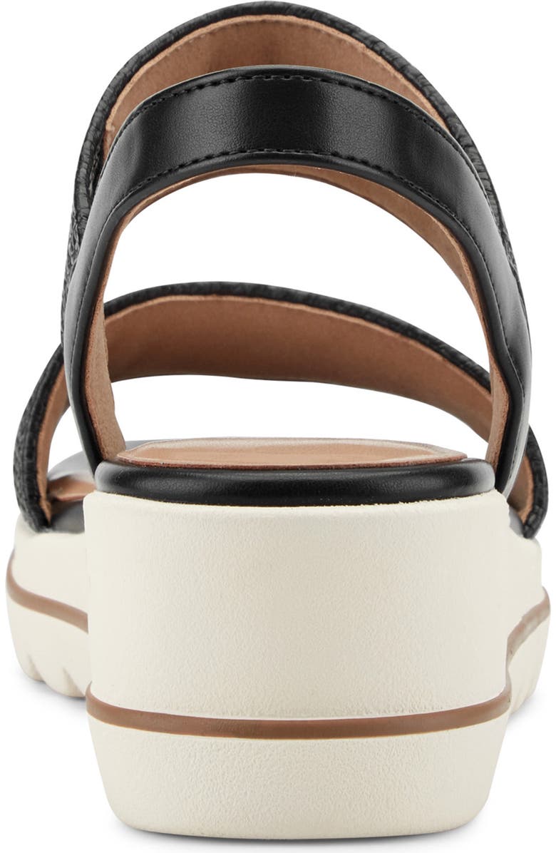 Easy Spirit Sanna Wedge Sandal, Alternate, color, Black