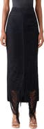 Akris Fringed Silk Knit Skirt