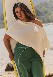 ELOQUII Knit Capelet Top