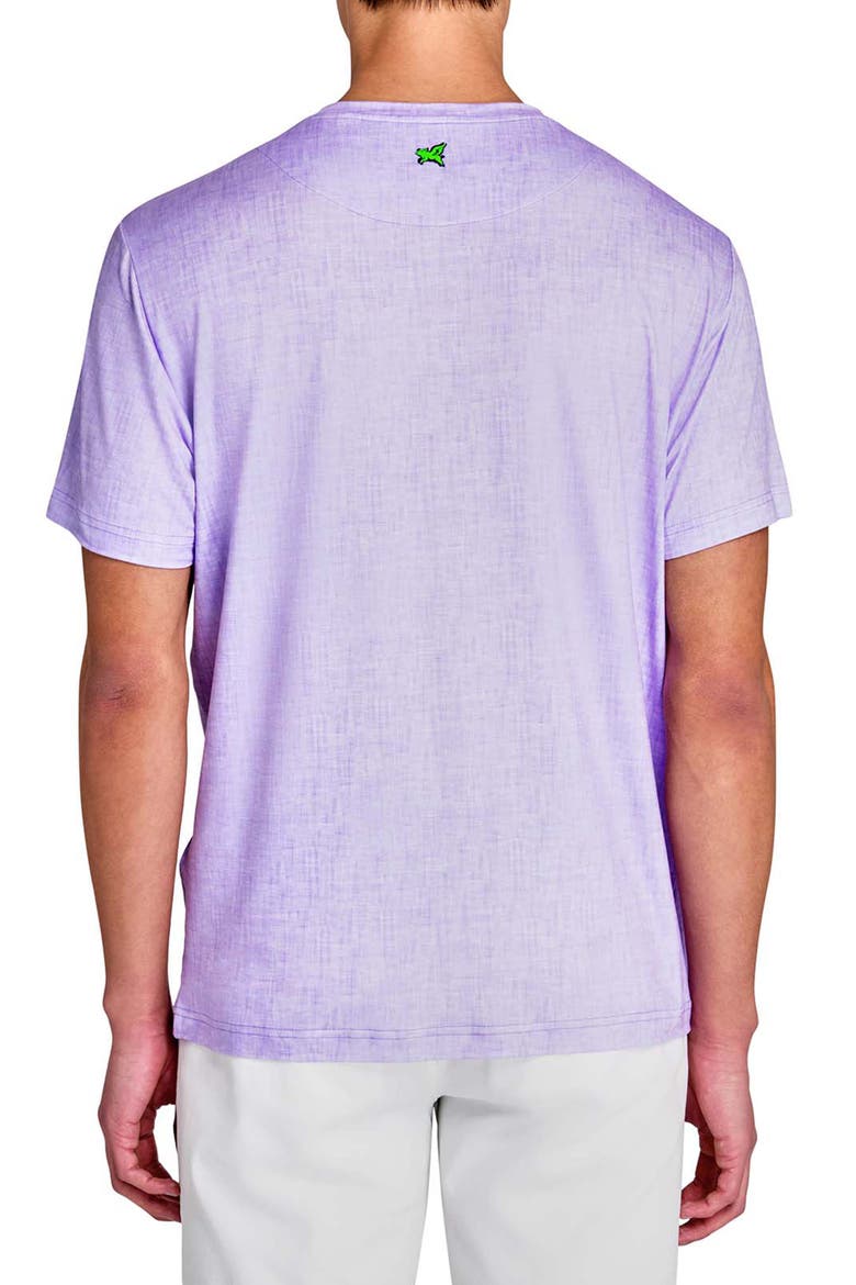 Regular Fit Chambray Recycled Performance Golf T-Shirt, Alternate, color, LILAC