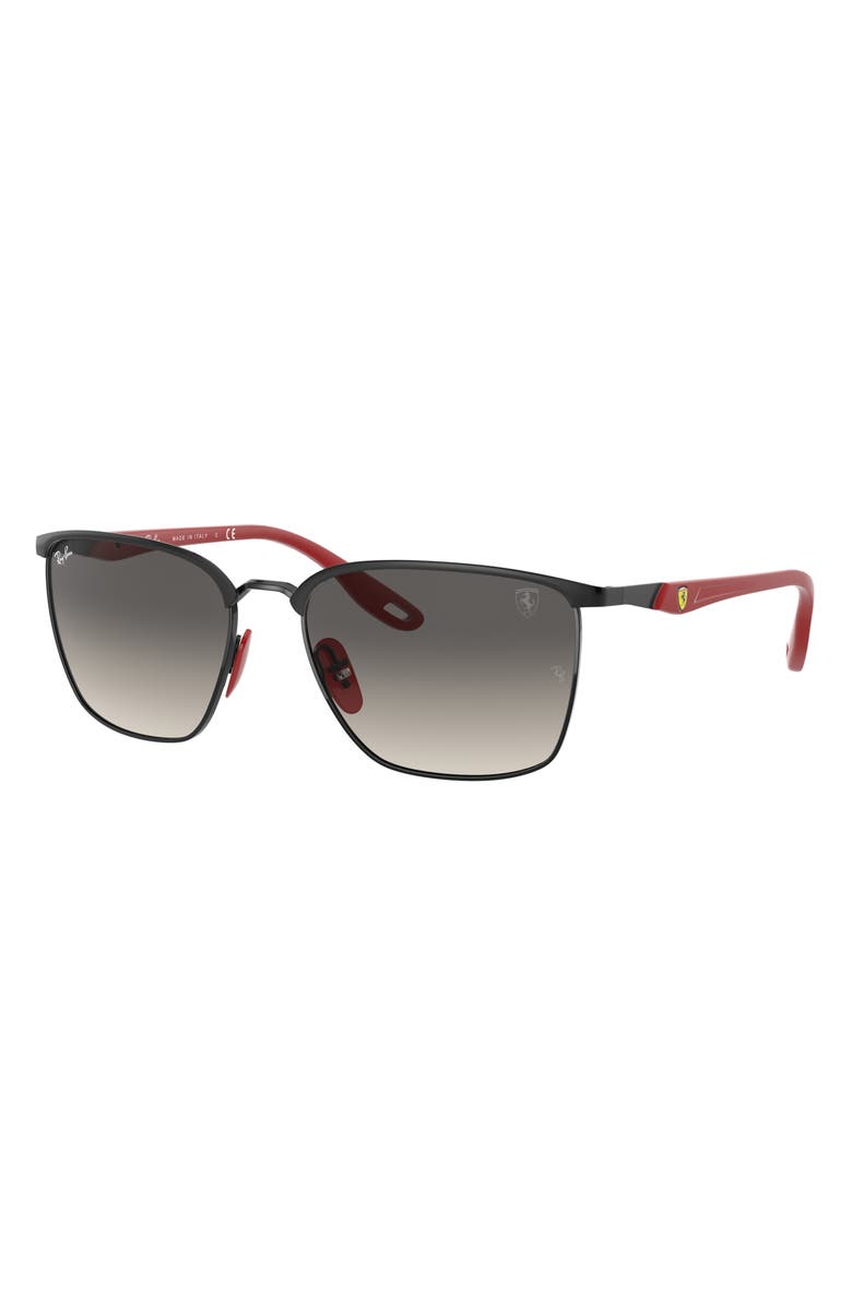 Ray-Ban x Ferrari Scuderia 56mm Square Sunglasses, Alternate, color, 