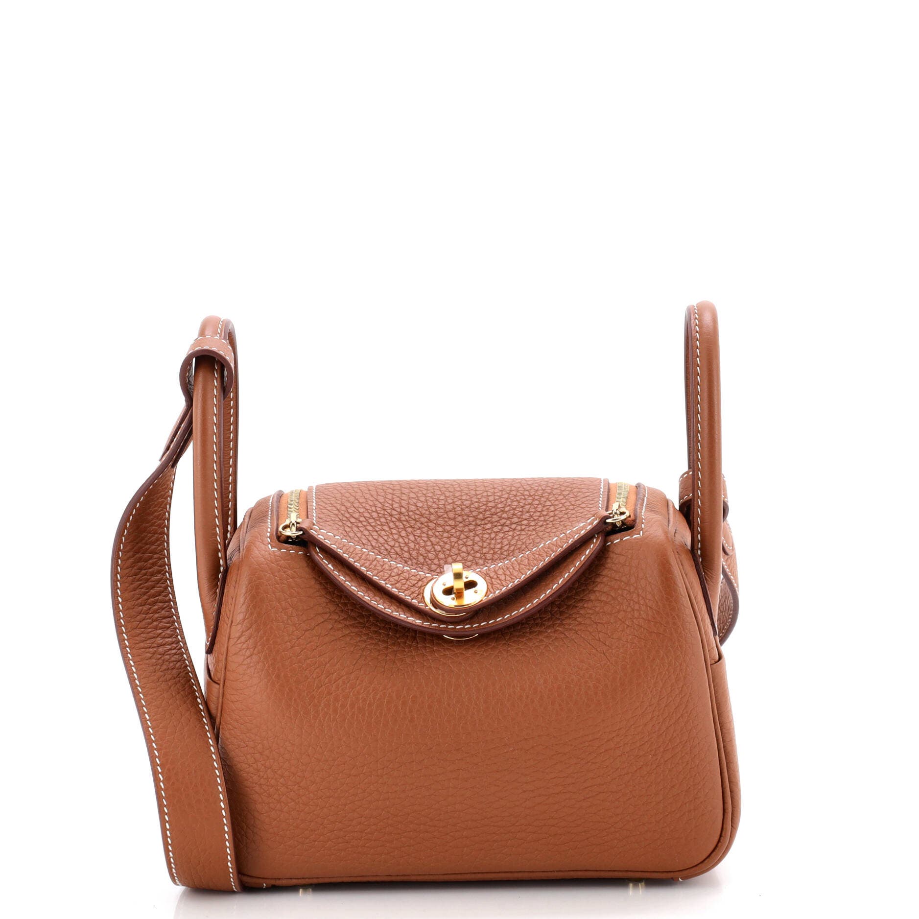 Lindy Bag Clemence Mini, Main, color, Metallic Gold