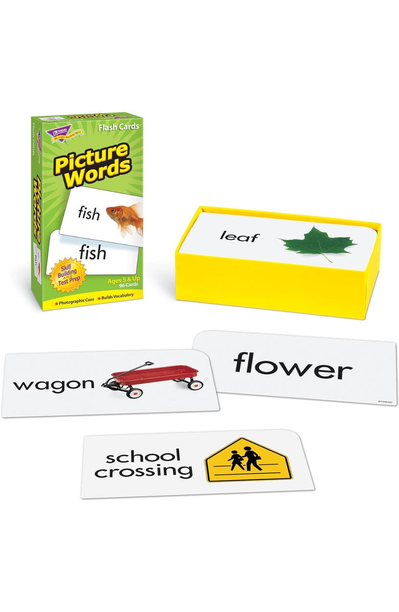 TREND enterprises, Inc. Picture Words Skill Drill Flash Cards Build Language Skills With Photos, Alternate, color, Multicolored