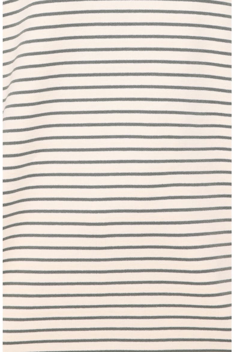 Hellen Stripe Knit Cotton Top & Shorts Set, Alternate, color, CREAM/ GREEN STRIPE