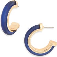 NORDSTROM RACK Frosted Resin Hoop Earrings