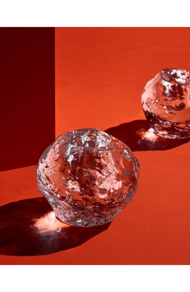 Kosta Boda Set of 3 Snowball Glass Votives, Alternate, color, White