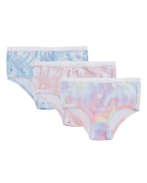 Big Kid's Printed Cotton Briefs 3 Pack