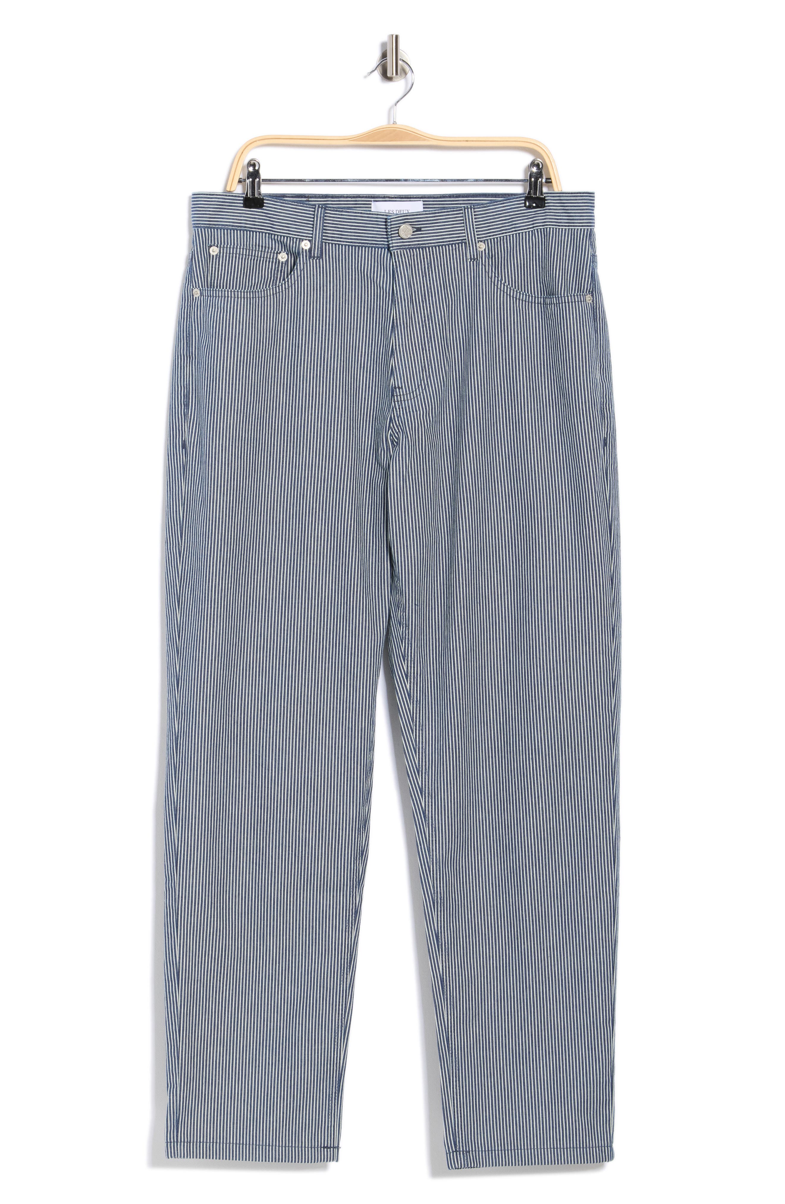Les Deux Ryder Stripe Cotton Jeans