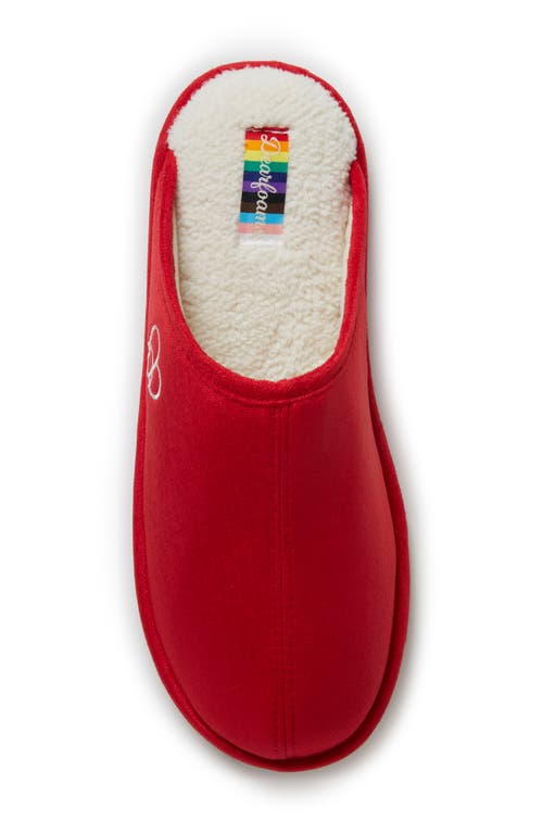 Dearfoams Riley Pride Scuff Slipper In Red