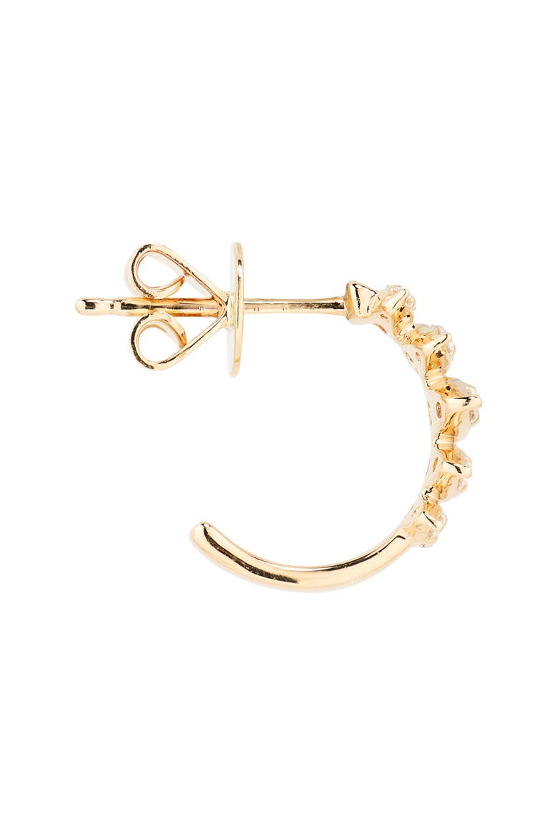 Sophia Ryan Diamond Hoop Earrings, Alternate, color, YELLOW GOLD/ DIAMOND
