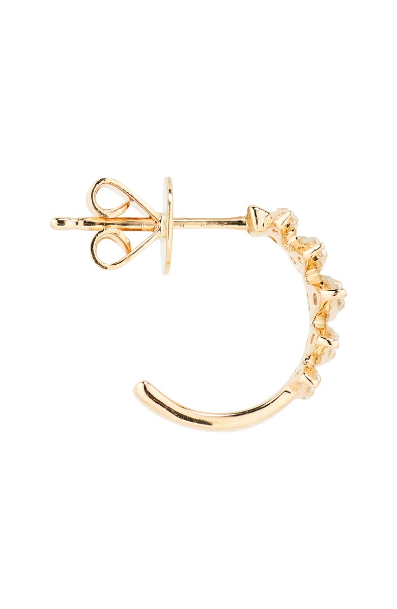 Dana Rebecca Designs Sophia Ryan Diamond Hoop Earrings, Alternate, color, Yellow Gold/ Diamond