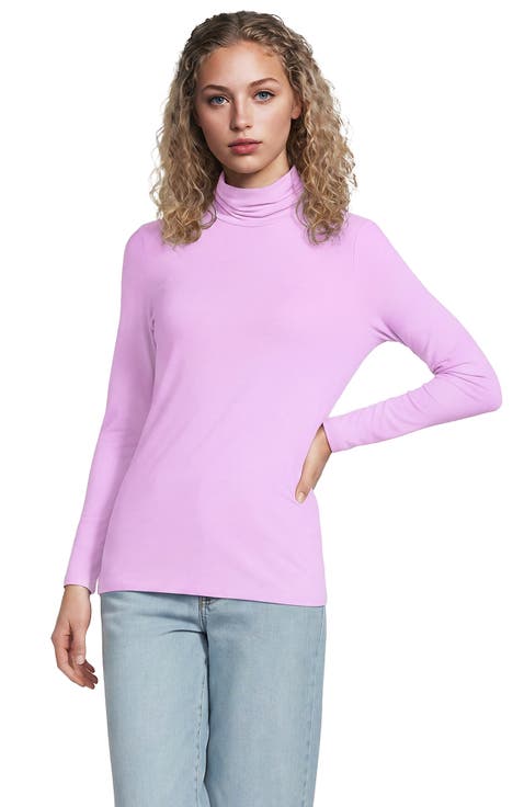 Lightweight Jersey Long Sleeve Turtleneck