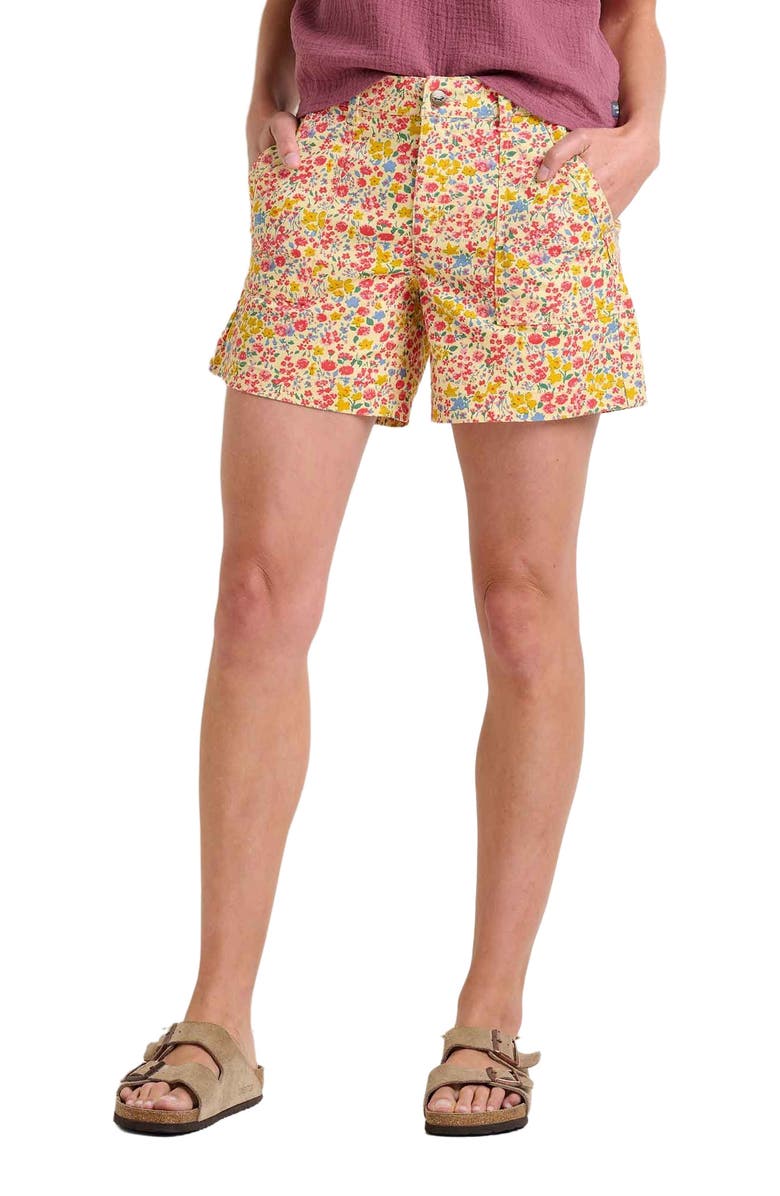 Toad & Co Earthworks Camp Short, Alternate, color, Straw Ditsy Print