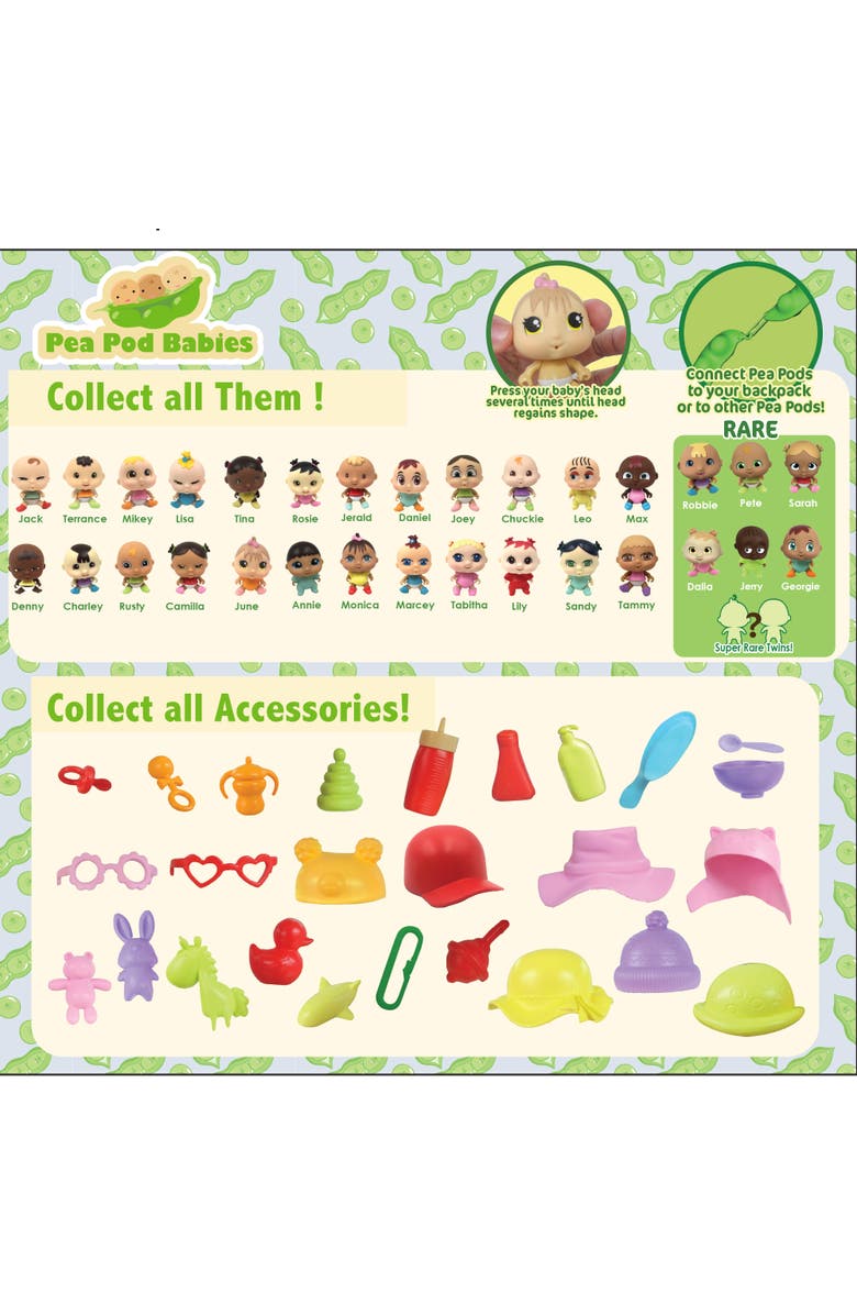 Pea Pod Babies Mystery Surprise Action Figure, Alternate, color, Multicolored
