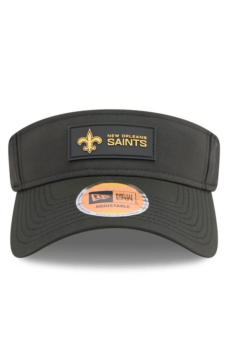 New Era Men's New Era Black New Orleans Saints 2025 Sideline  Visor, Alternate, color, 