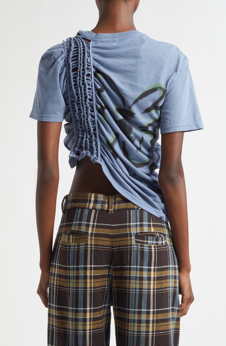 Collina Strada Clover Organic Cotton T-Shirt, Alternate, color, Navy Bug