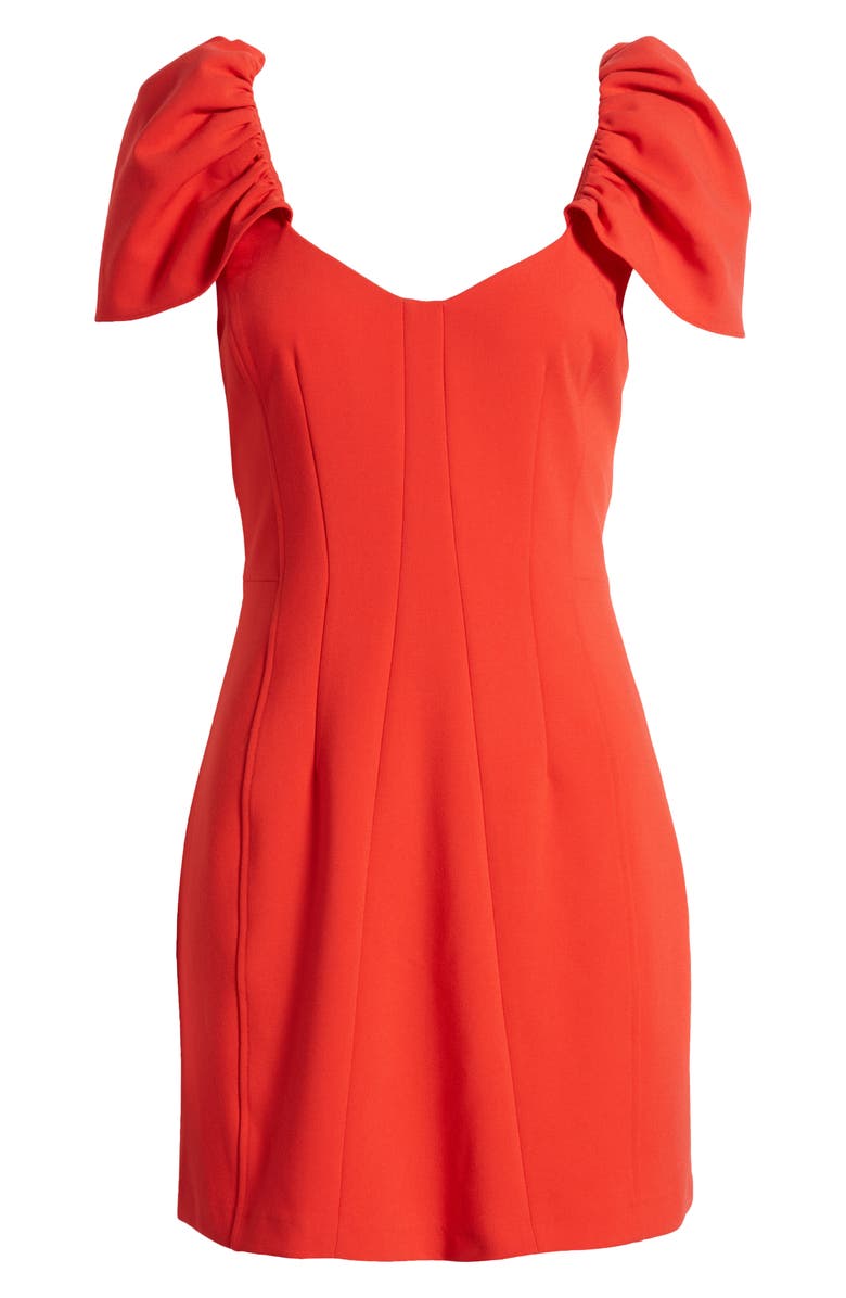 French Connection Whisper Gathered Sleeve Minidress, Alternate, color, 