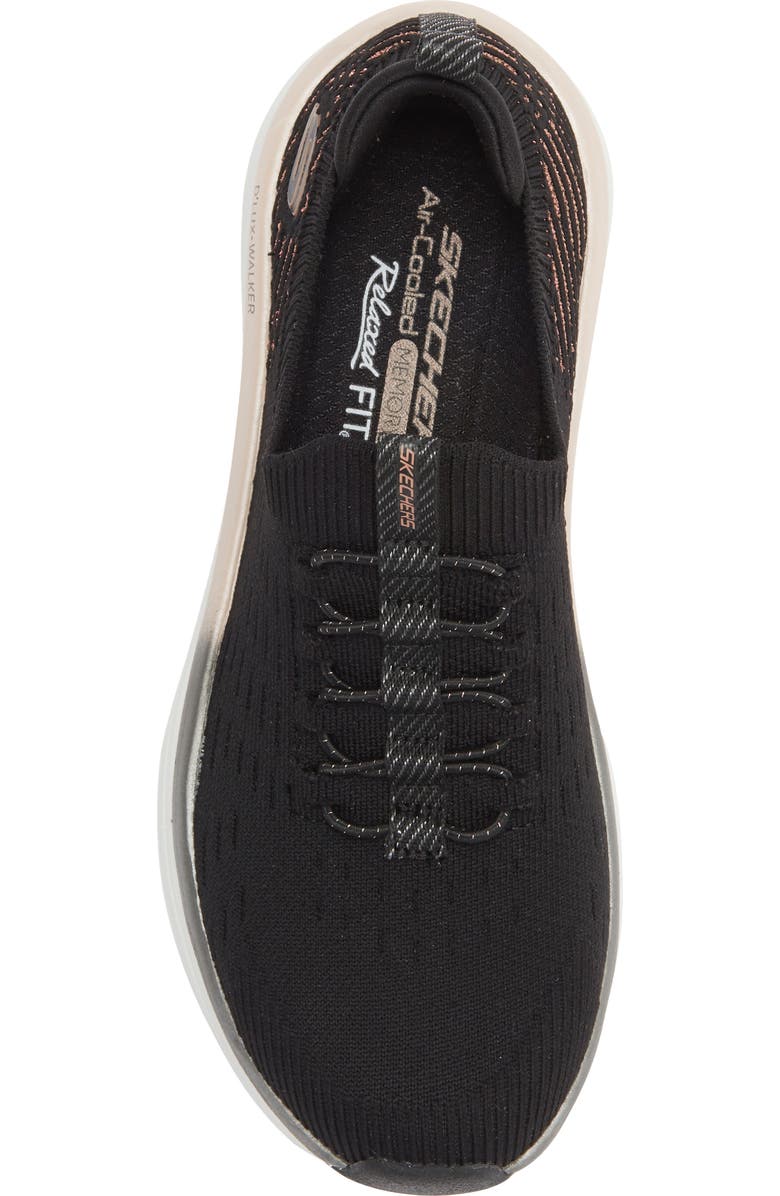 SKECHERS Relaxed Fit D'Lux Walker Sneaker, Alternate, color, Black