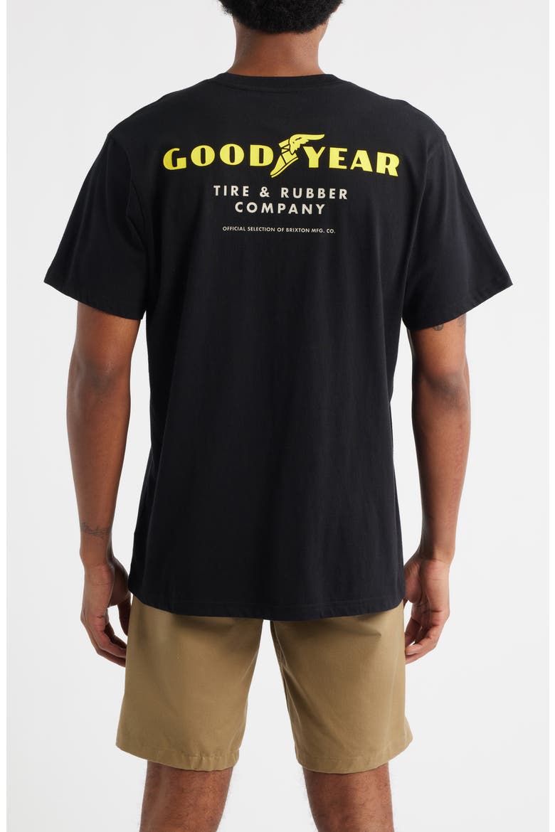x Goodyear Service Pocket Cotton Graphic T-Shirt, Alternate, color, BLACK