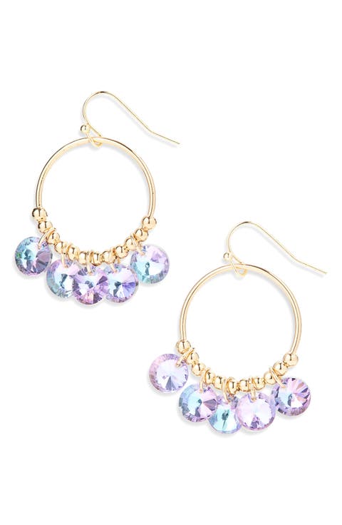Crystal Hoop Earrings