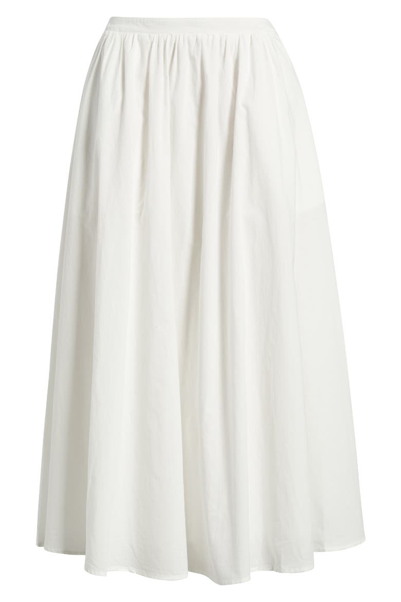 Oakley Pleated Midi Skirt, Alternate, color, WHITE