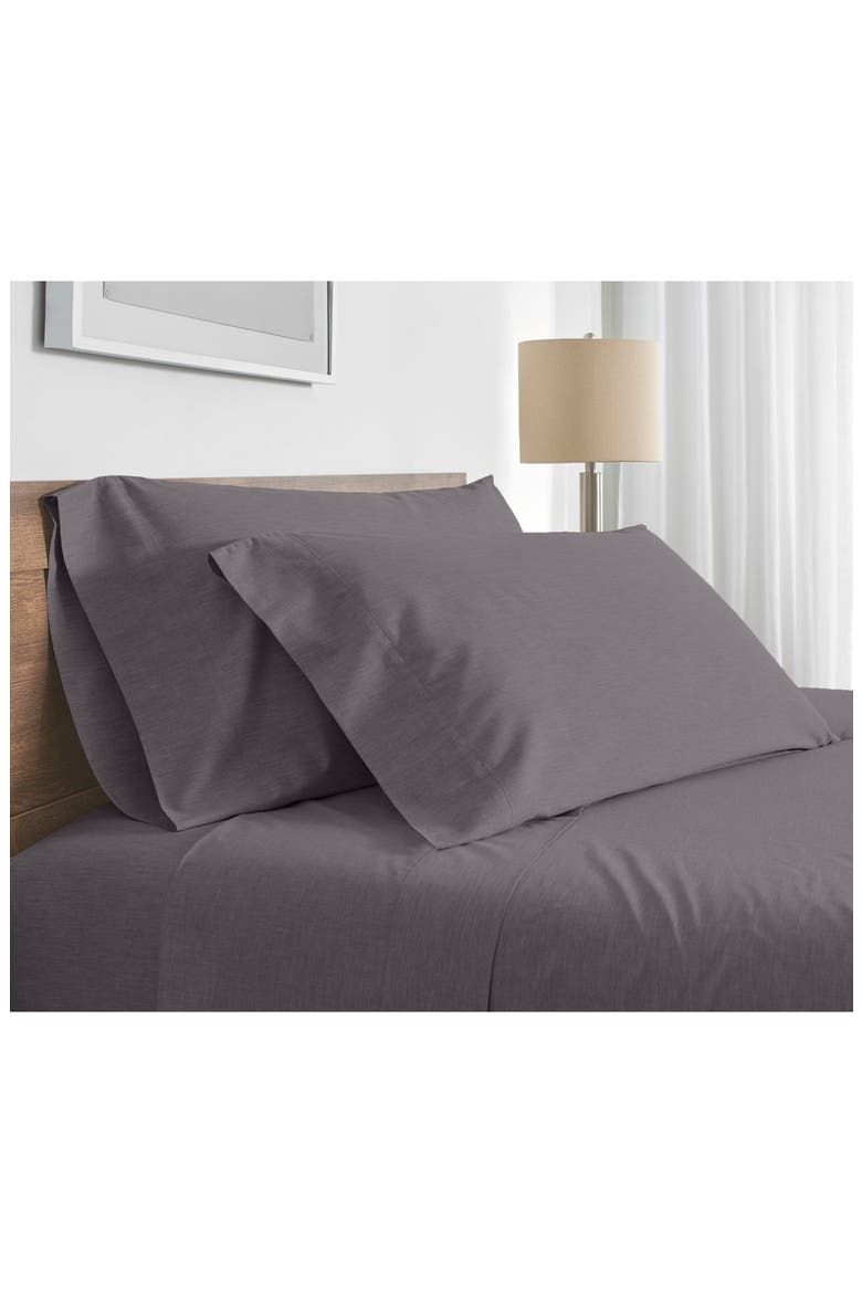 Cotton Sateen Pillowcases, Alternate, color, GRAPHITE