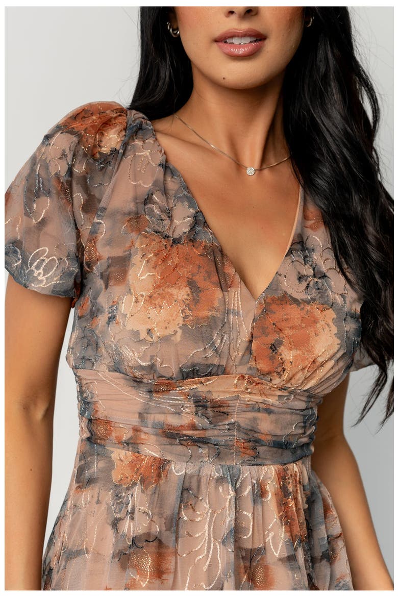 Ardley Maxi Dress, Alternate, color, Copper + Slate Floral