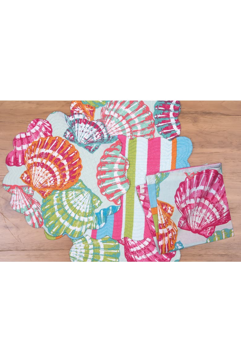 Merritt Island Dining Table Runner, Alternate, color, Pink