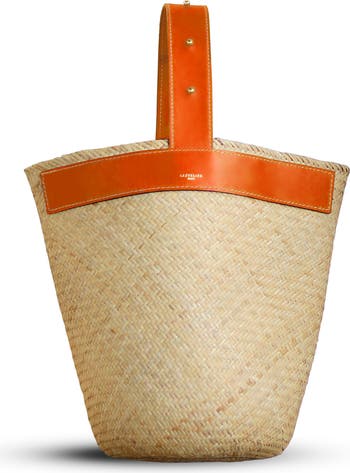 Lastelier Borneo Leather and Straw Bag | Nordstrom