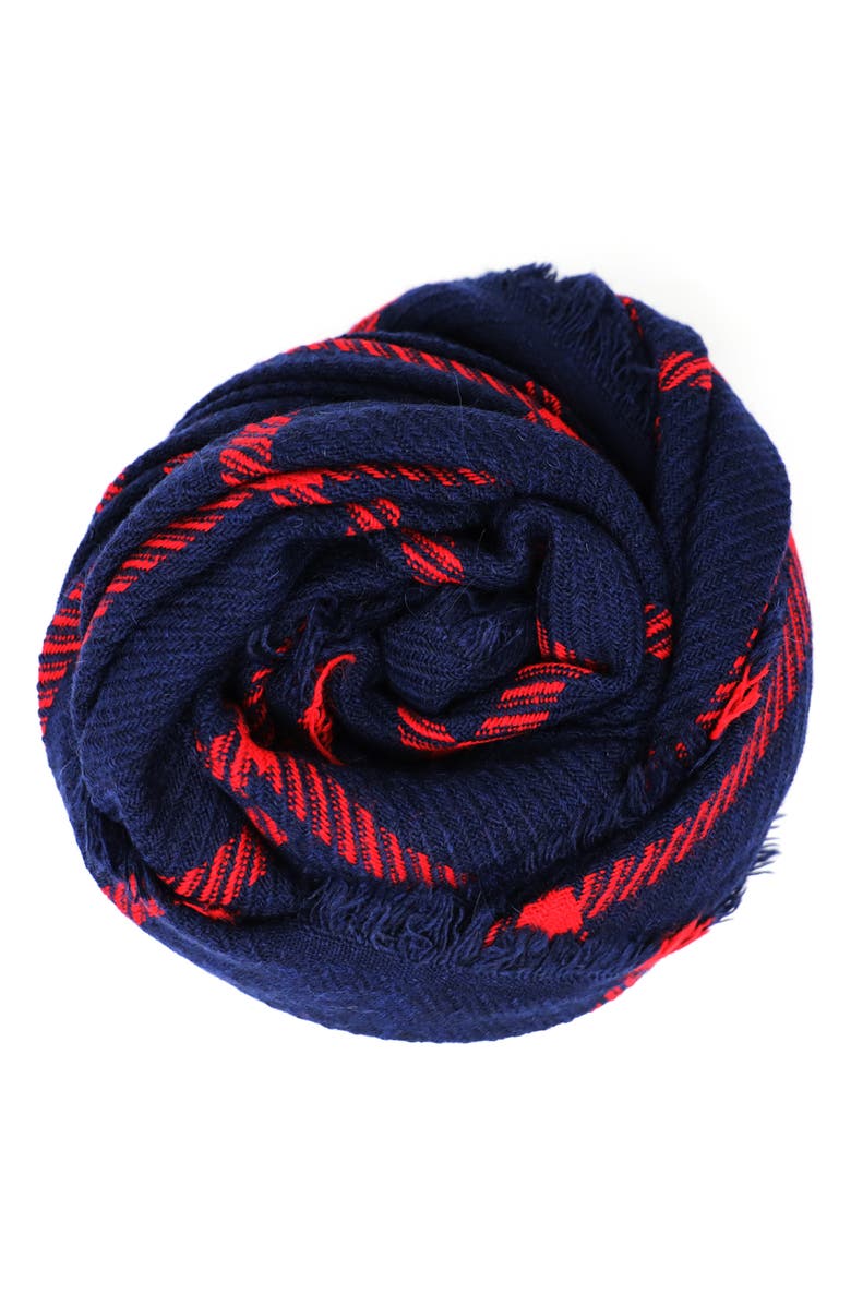 Nicoletta Rosi Yarn Dyed Big Check Scarf, Alternate, color,