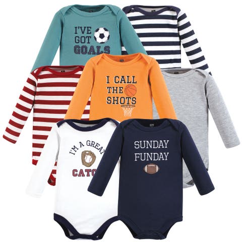 Cotton Long-Sleeve Bodysuits 7-Pack (Baby)