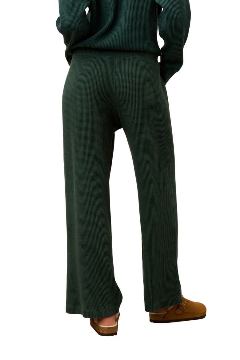 Après Organic Cotton Waffle Pants, Alternate, color, SEAMOSS