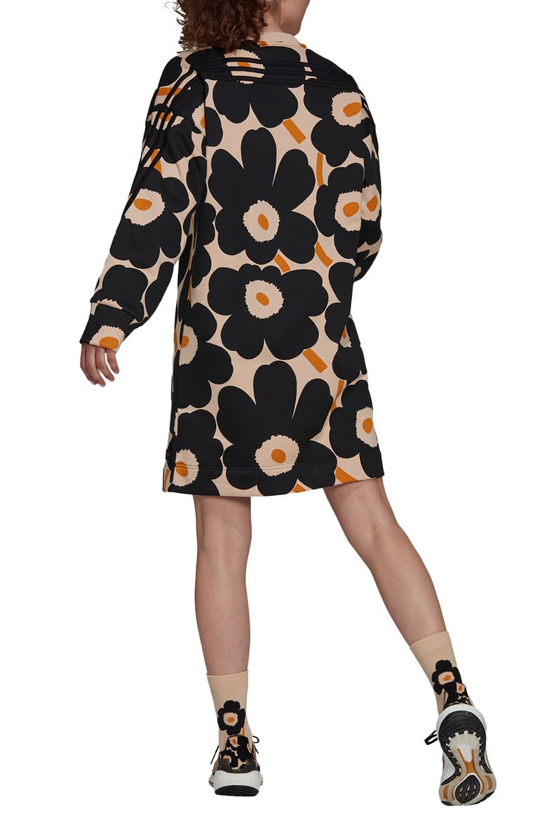 adidas x Marimekko Long Sleeve Fleece Dress, Alternate, color,