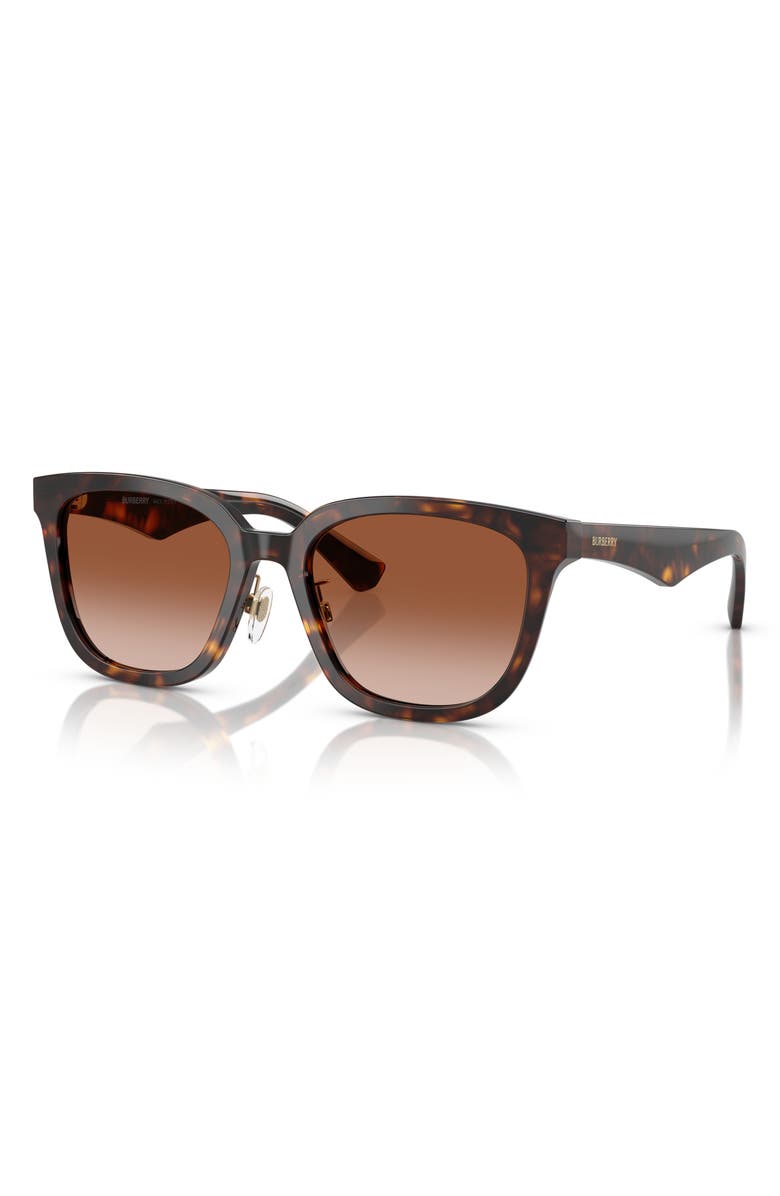 Burberry 57mm Square Sunglasses, Alternate, color, Dark Havana