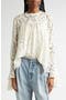 Gathered Lace Top