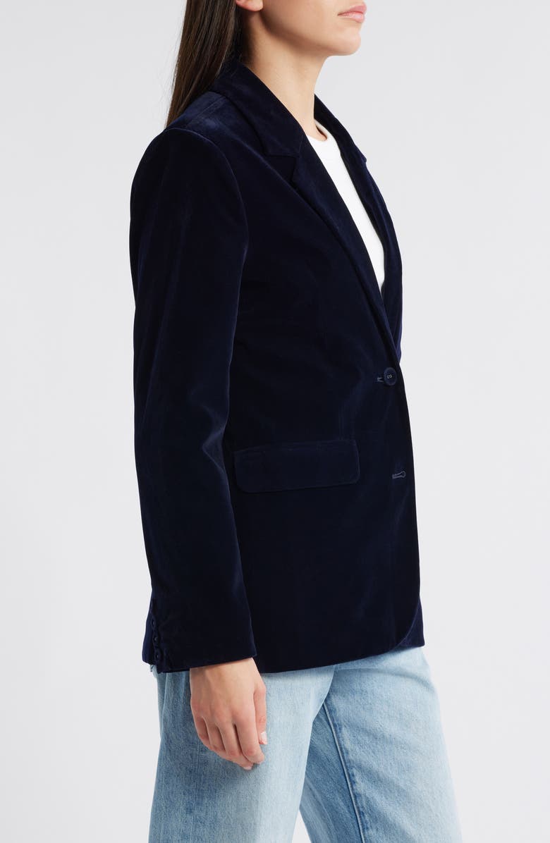 Rolla’s Marmont Velveteen Blazer, Alternate, color, Navy