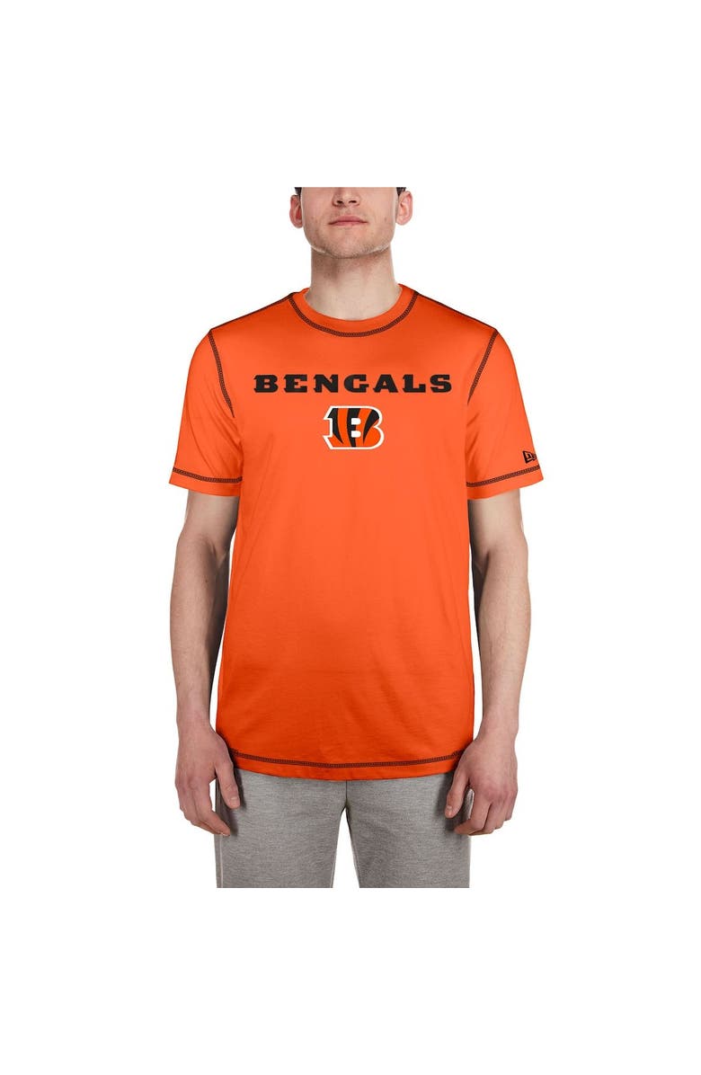 New Era Men's New Era Orange Cincinnati Bengals Third Down Puff Print T-Shirt, Alternate, color, Orange
