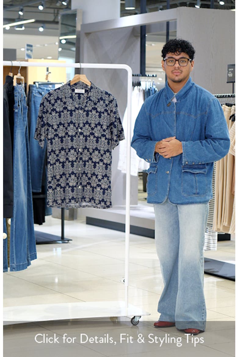 Regular Fit Cotton Blend Camp Shirt video