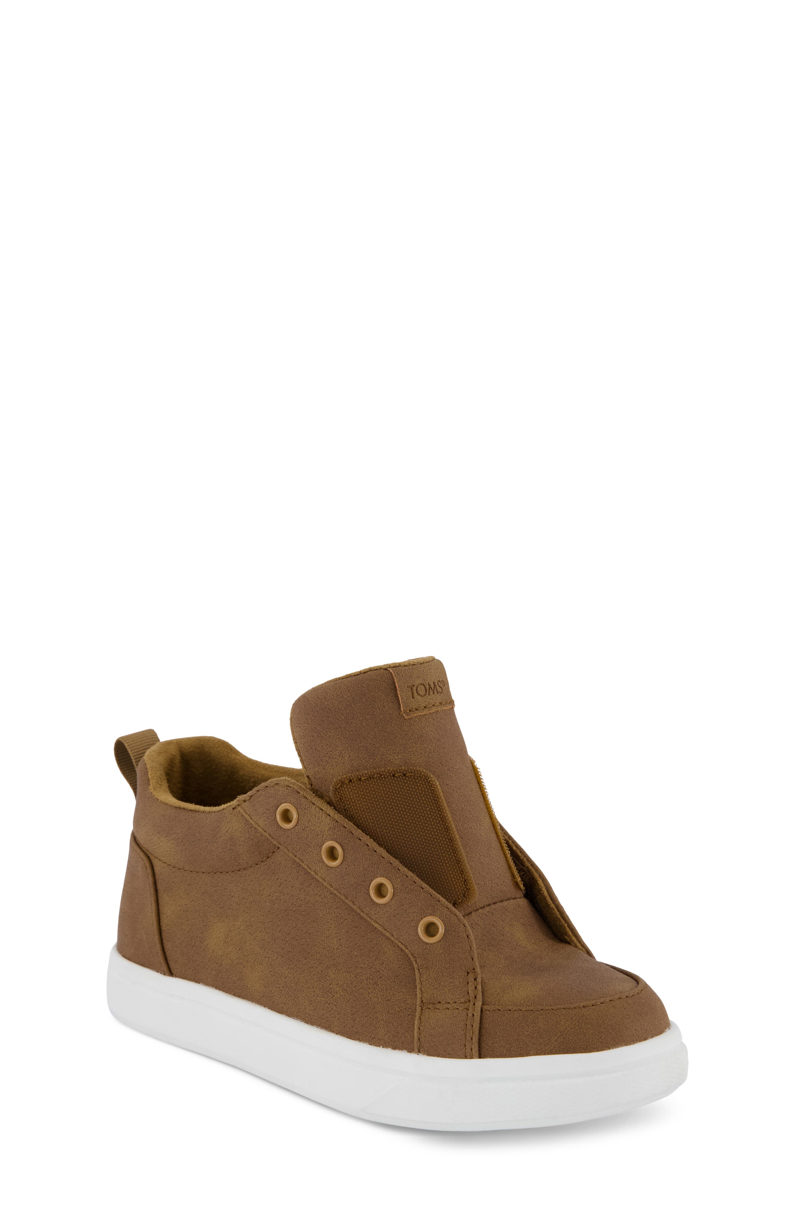 TOMS Kids' Cruz Mid Slip-On Sneaker, Alternate, color, Brown