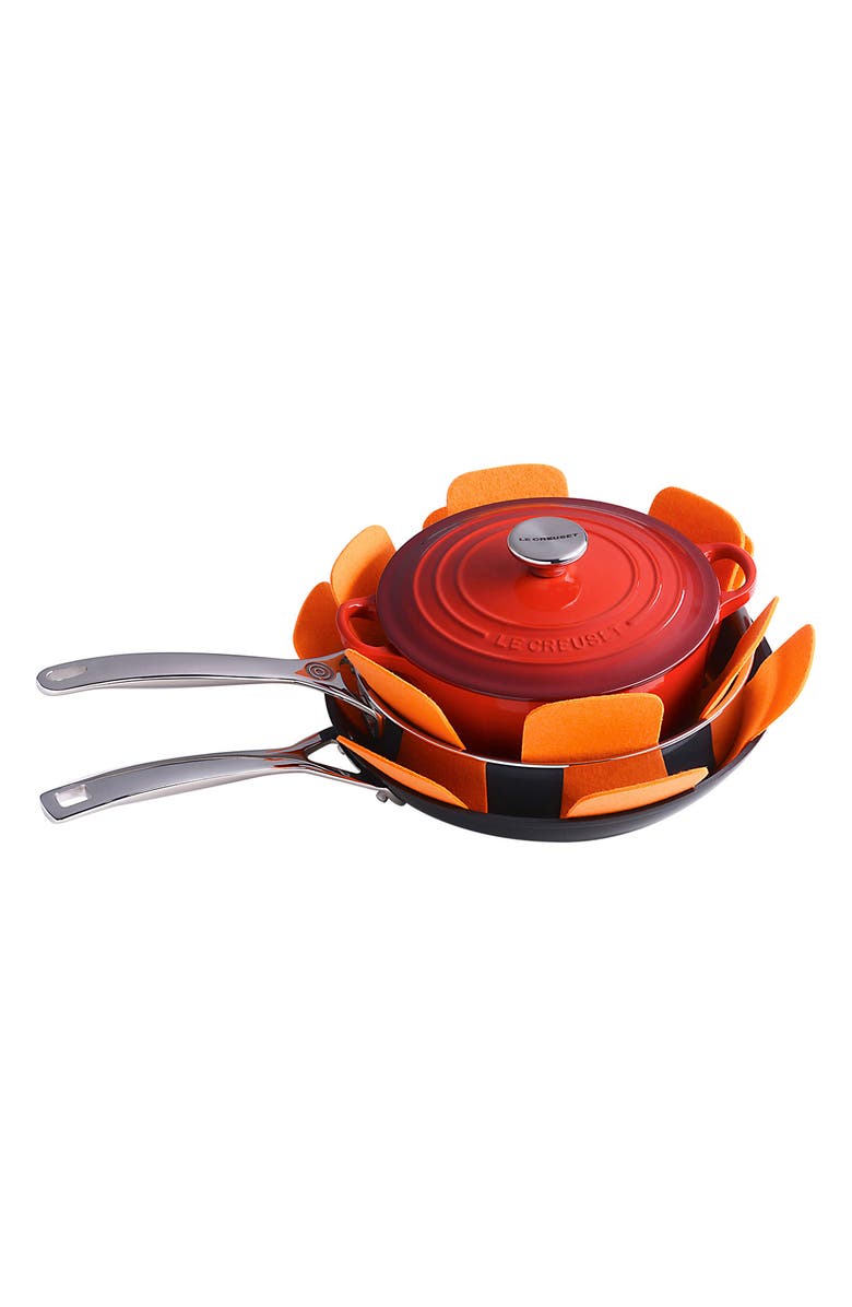 Le Creuset 3-Pack Felt Pan Protectors, Main, color,