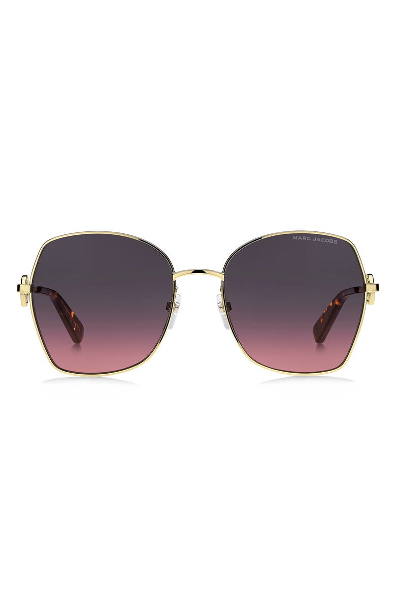 Marc Jacobs 57mm Gradient Square Women\'s Sunglasses Marc Jacobs Brown Gradient Square Ladies Sunglasses MARC 646  main image 4
