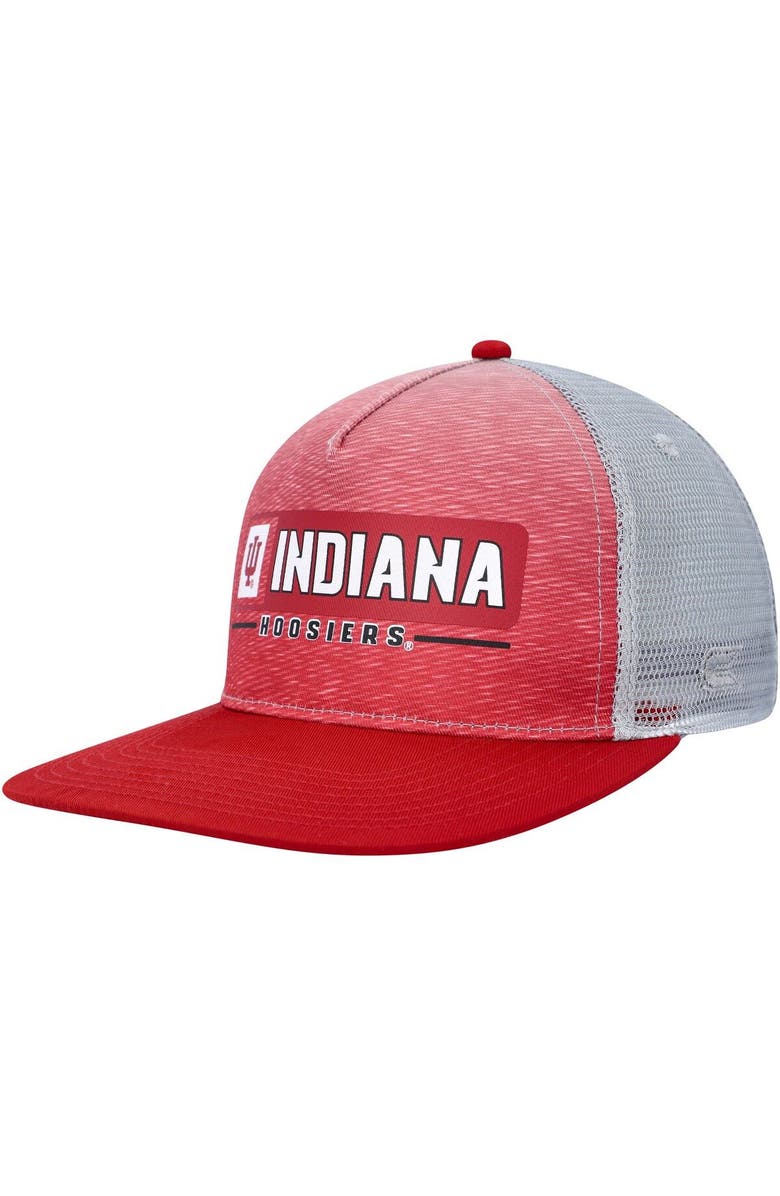 COLOSSEUM Men's Colosseum Crimson/Gray Indiana Hoosiers Snapback Hat, Main, color, Crimson