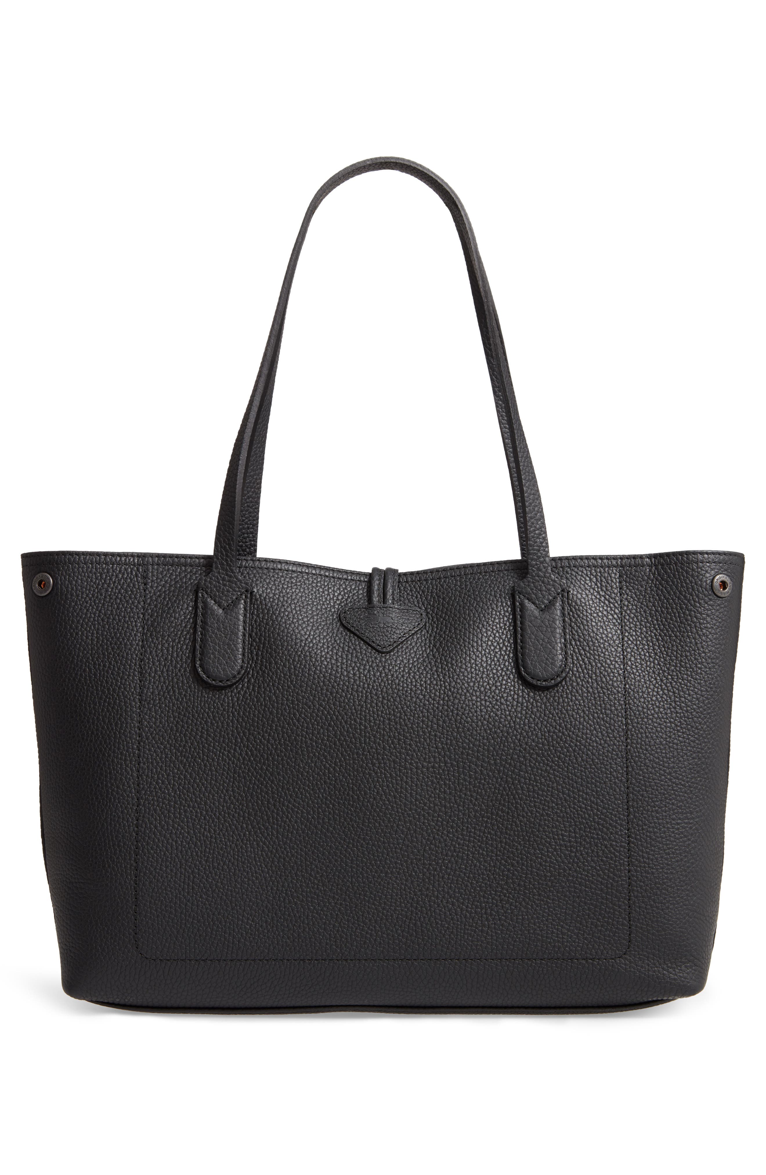 Longchamp Roseau Essential Mid Leather Tote, Alternate, color, 