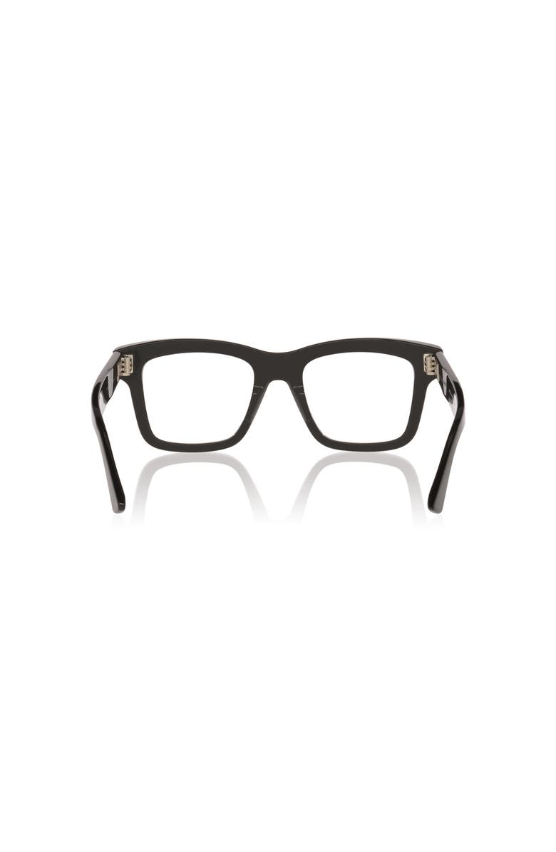 Bottega Veneta 51mm Rectangle optical glasses, Alternate, color, Black