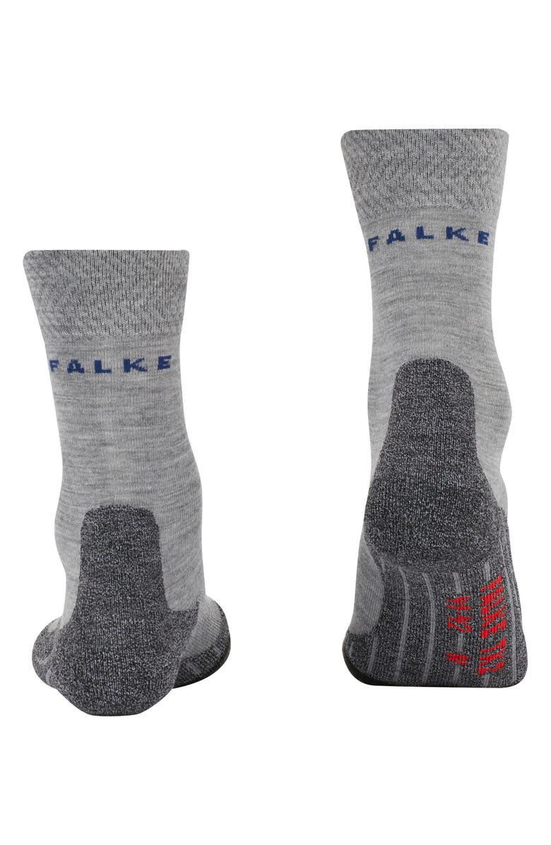 Falke TK2 Explore Melange Hiking Socks, Alternate, color, Mid Grey Melange