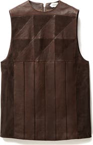 Versace Leather Patchwork Minidress