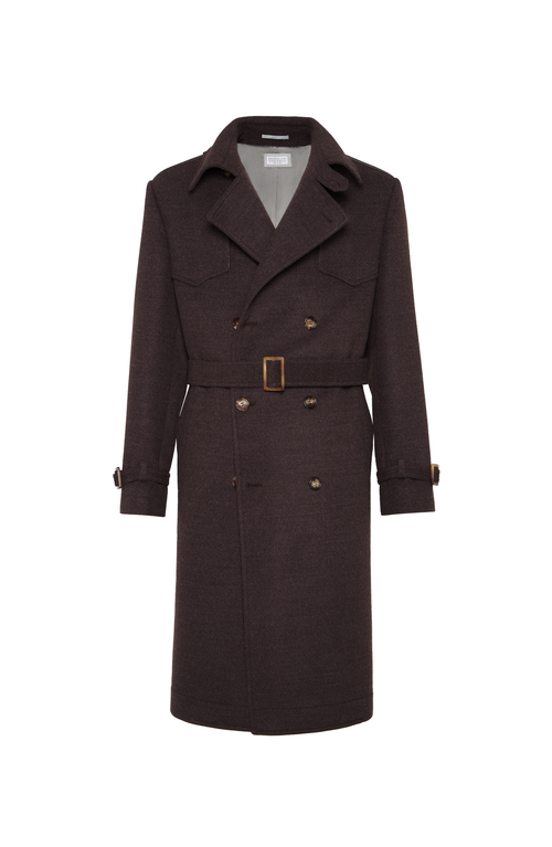 Brunello Cucinelli Long Sleeve Windbreaker In Brown